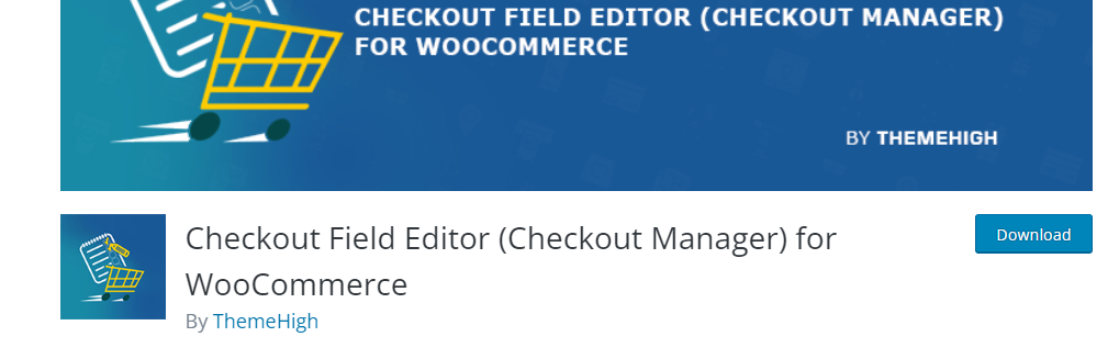 Cài đặt Checkout Field Editor
