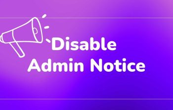 Disable-WordPress-Admin-Notice
